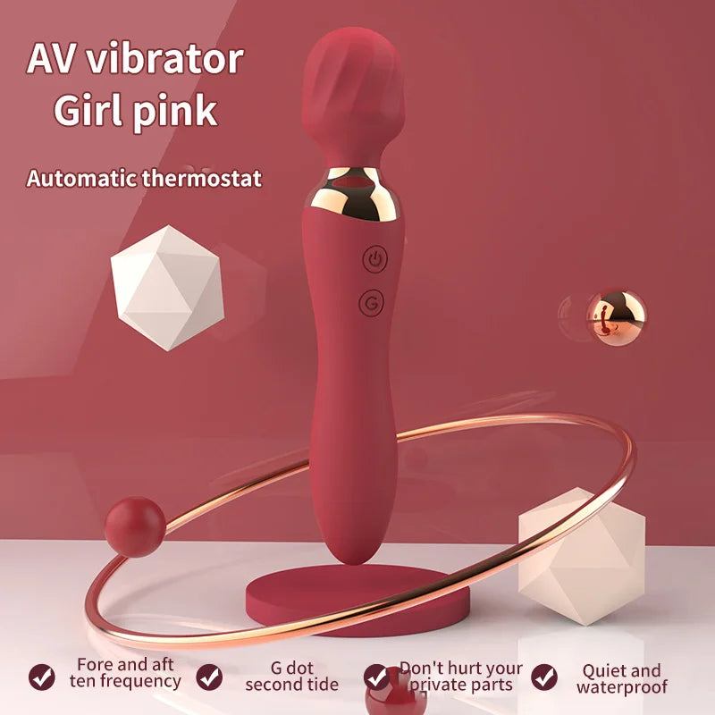 Powerful Vibrator Dildos Wand for Women 10 Modes Clitoris Stimulator G Spot Vagina Massager Female MasturbatorSex Toys Adults 18