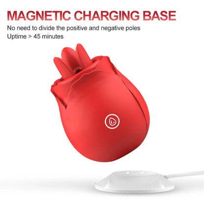 Tri-Petal Rose Vibrator - Simulation Tongue Licking with 10 Frequency Modes,Waterproof, Clitoral Stimulator Adult Sex Toy