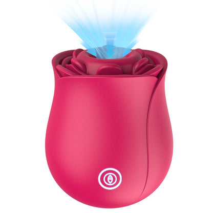 Powerful Sucking Rose Vibrator For Women 2 IN 1 Tongue Licking Oral Nipple Clitoris Massager Sex Toys Goods for Female Adults