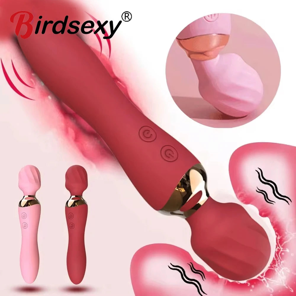 Powerful Vibrator Dildos Wand for Women 10 Modes Clitoris Stimulator G Spot Vagina Massager Female MasturbatorSex Toys Adults 18
