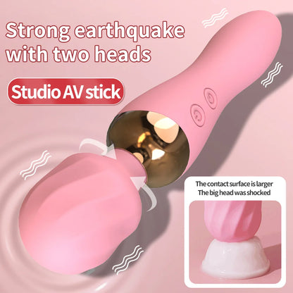 Powerful Vibrator Dildos Wand for Women 10 Modes Clitoris Stimulator G Spot Vagina Massager Female MasturbatorSex Toys Adults 18