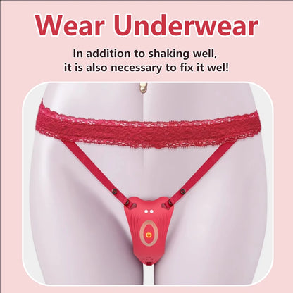 Wearable Panty Rose Vibrator Clitoral Stimulator G Spot Butterfly Vibrating Adult Mastrubator Sex Toys Games for Women Couples