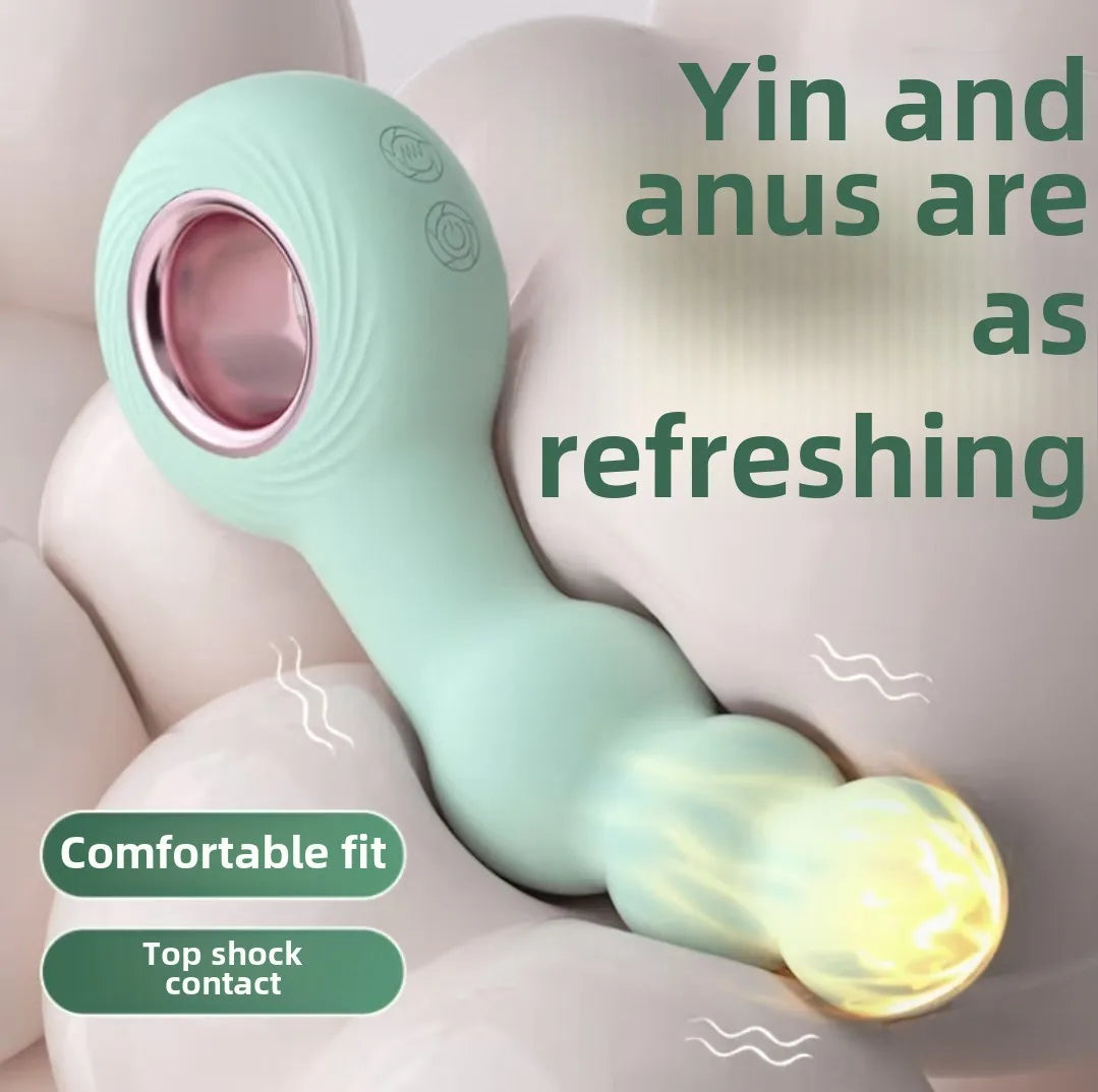 Gay Gay Masturbator G Spot Rod SM Handheld Ring Backyard Anal Plug Pull Bead Massager