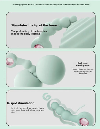 Gay Gay Masturbator G Spot Rod SM Handheld Ring Backyard Anal Plug Pull Bead Massager