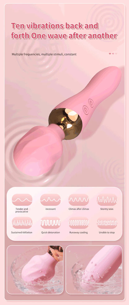 Powerful Vibrator Dildos Wand for Women 10 Modes Clitoris Stimulator G Spot Vagina Massager Female MasturbatorSex Toys Adults 18
