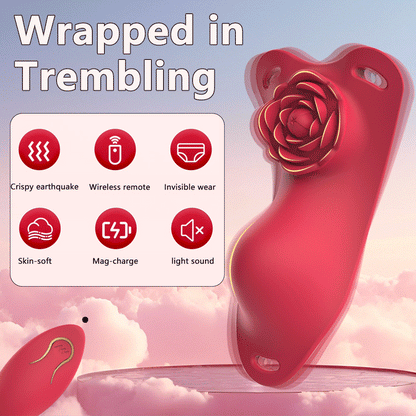 Wearable Panty Rose Vibrator Clitoral Stimulator G Spot Butterfly Vibrating Adult Mastrubator Sex Toys Games for Women Couples