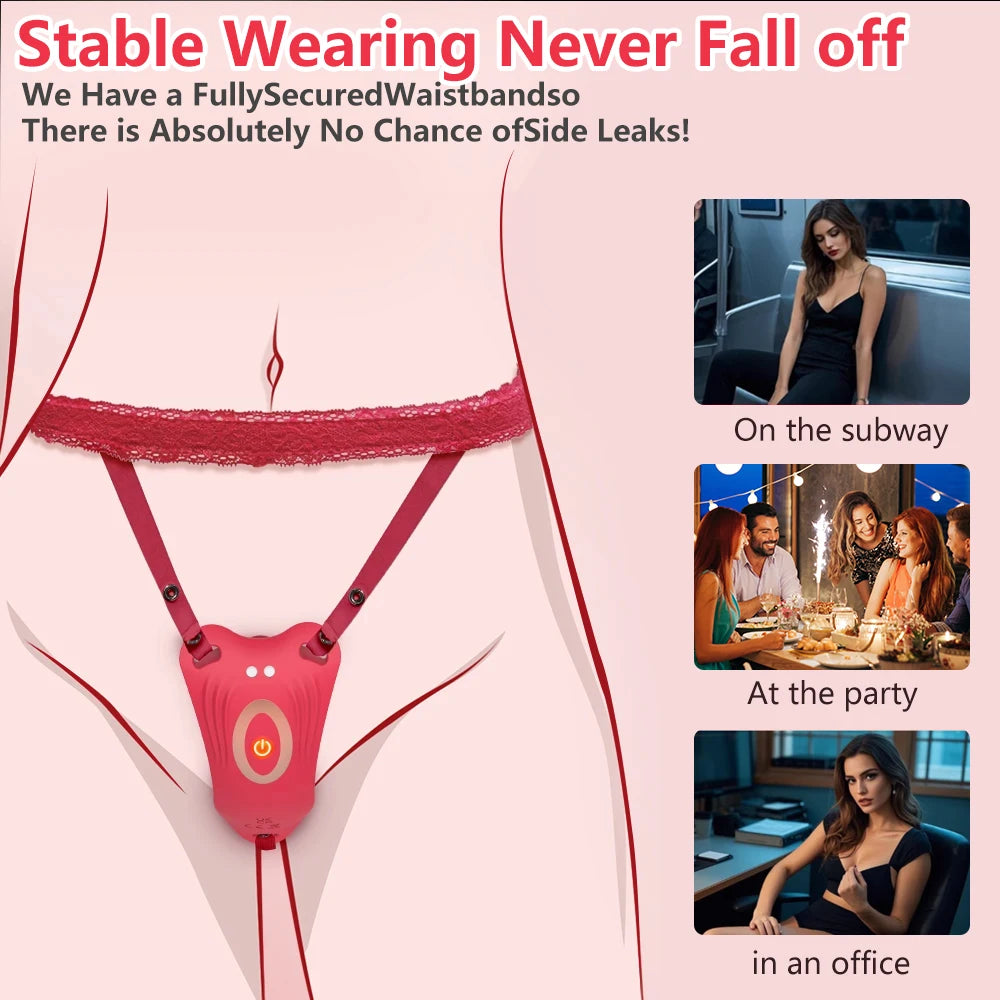 Wearable Panty Rose Vibrator Clitoral Stimulator G Spot Butterfly Vibrating Adult Mastrubator Sex Toys Games for Women Couples