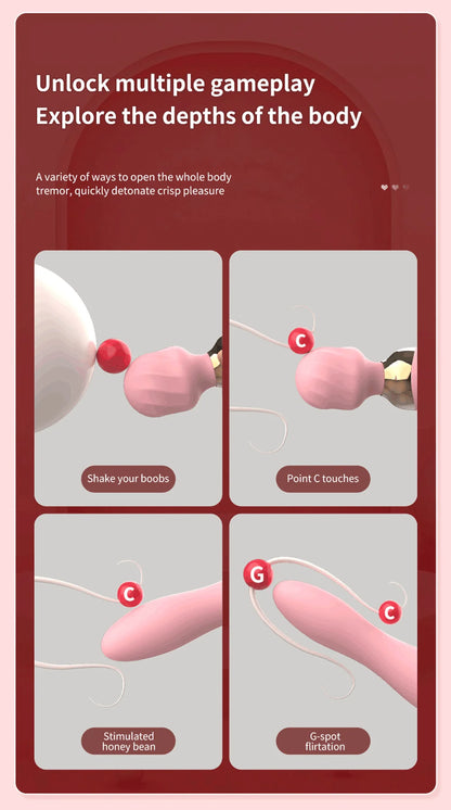 Powerful Vibrator Dildos Wand for Women 10 Modes Clitoris Stimulator G Spot Vagina Massager Female MasturbatorSex Toys Adults 18