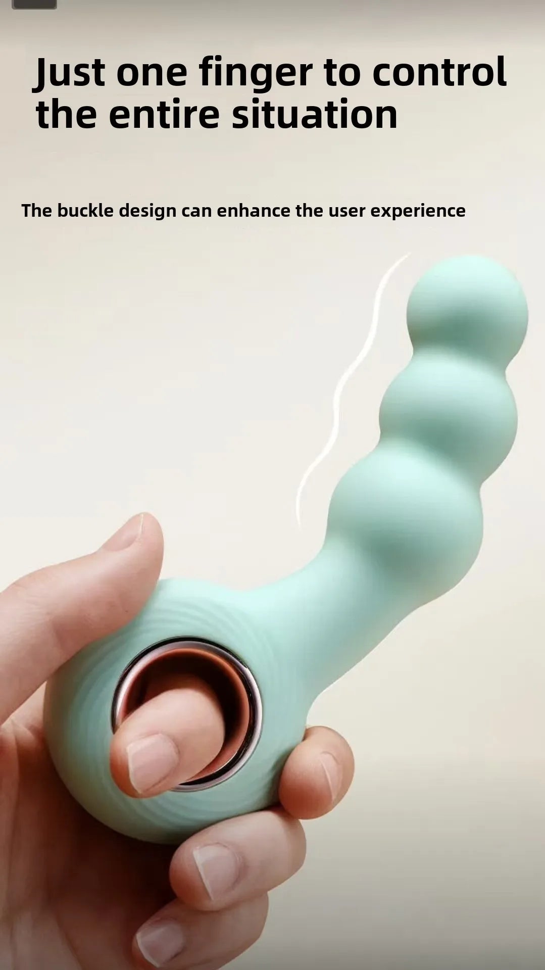 Gay Gay Masturbator G Spot Rod SM Handheld Ring Backyard Anal Plug Pull Bead Massager