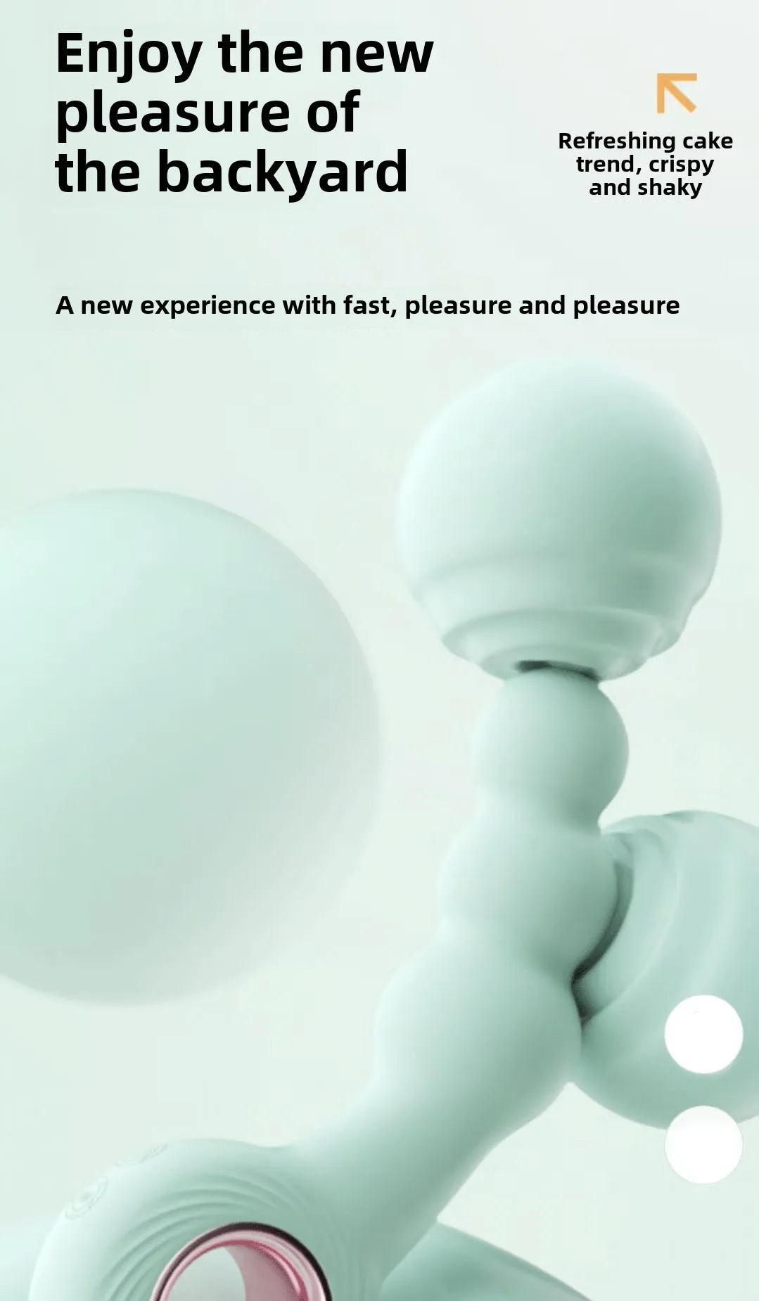 Gay Gay Masturbator G Spot Rod SM Handheld Ring Backyard Anal Plug Pull Bead Massager