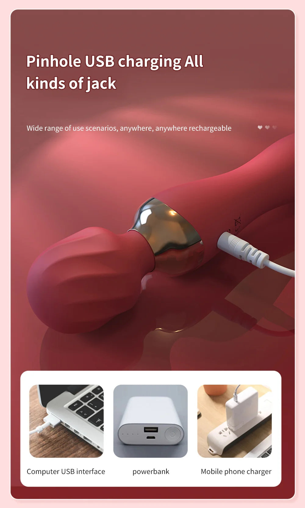 Powerful Vibrator Dildos Wand for Women 10 Modes Clitoris Stimulator G Spot Vagina Massager Female MasturbatorSex Toys Adults 18