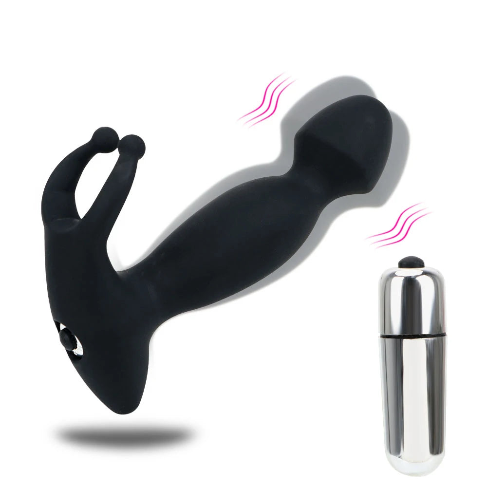 Wearable Vagina G-spot Stimulator Silicone Prostate Massager Masturbation Anal Dildo Vibrator Anal Butt Plug prostate massager