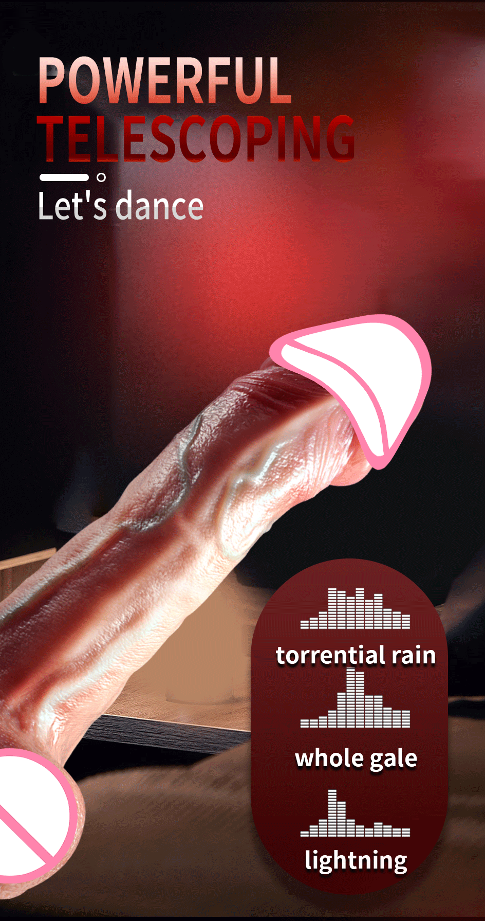 Realistic Vibration Dildo Telescopic Penis Anal Plug Vibration Female Suction Cup Masturbation Sexmachine Sex Toys For Women 18+