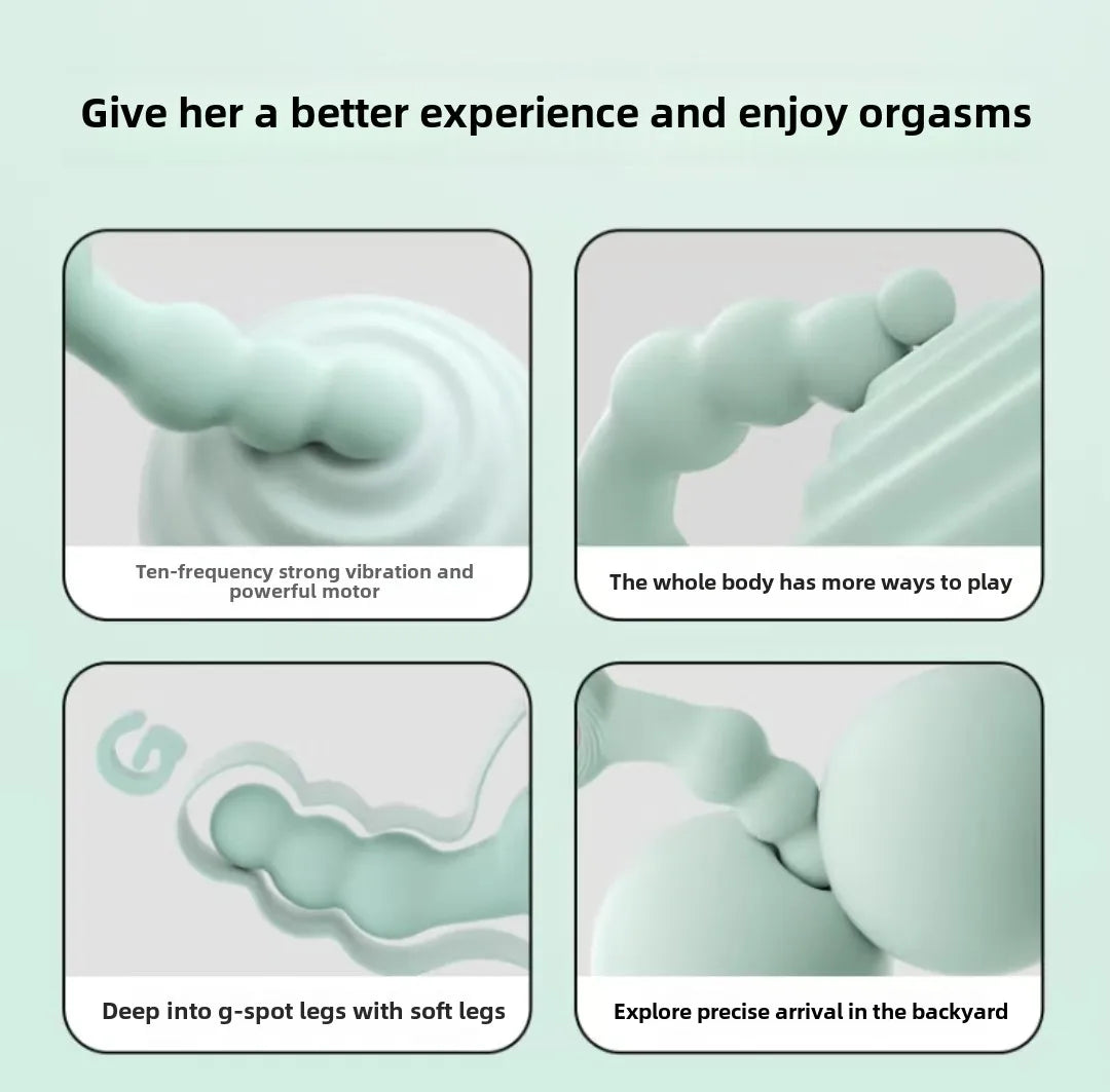 Gay Gay Masturbator G Spot Rod SM Handheld Ring Backyard Anal Plug Pull Bead Massager