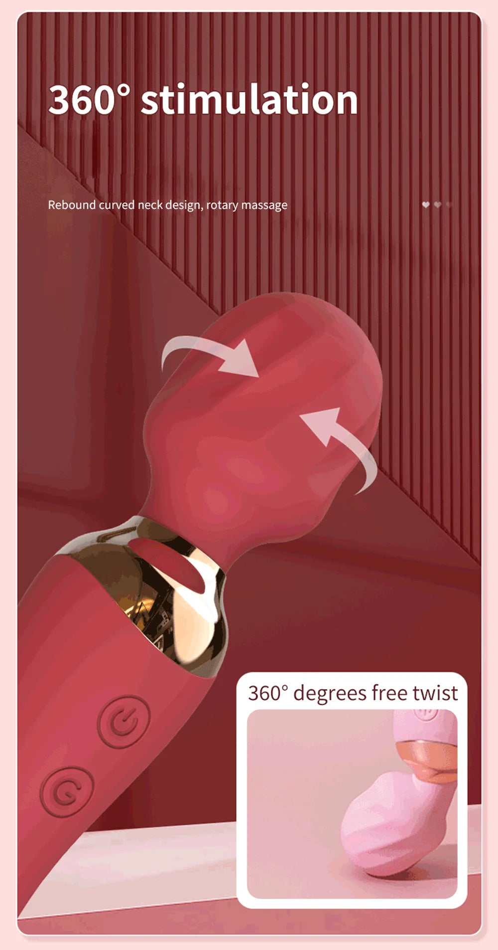 Powerful Vibrator Dildos Wand for Women 10 Modes Clitoris Stimulator G Spot Vagina Massager Female MasturbatorSex Toys Adults 18