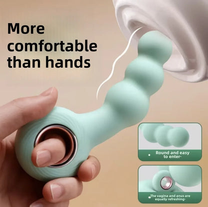 Gay Gay Masturbator G Spot Rod SM Handheld Ring Backyard Anal Plug Pull Bead Massager