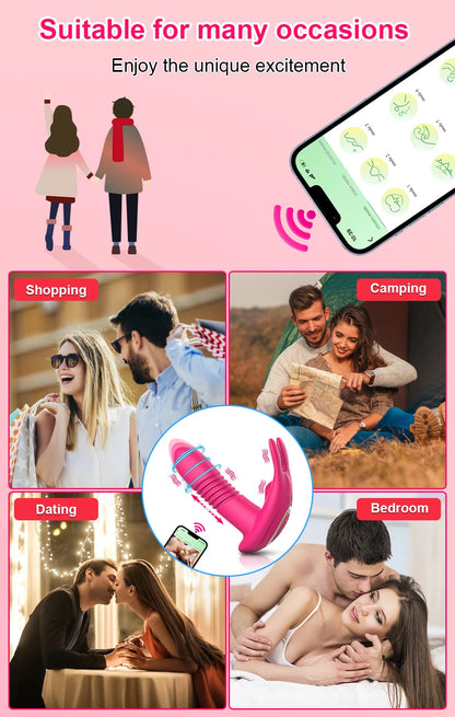 Penetration Vagina Vibrator Female Clitoris Stimulator Dildo Vibrator Sex Toy Wearable Panties Vibrator Adult Sex Toys for Women